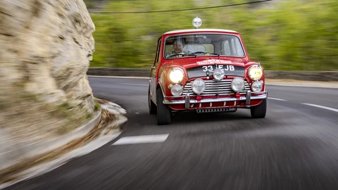 Mini en el Rally de Montecarlo 1964