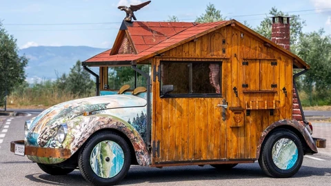 Volkswagen Escarabajo hecho cabaña rodante