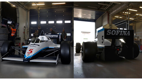 Decoraciones de F1 actuales en máquinas de los 80