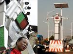 Robot gigante que controla el tráfico en el Congo