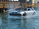Un DeLorean volador de Volver al Futuro