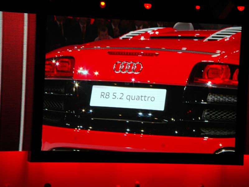 Presentación R8 Spyder en Frankfurt 2009