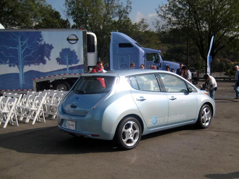 Nissan Leaf en el Dodger Stadium