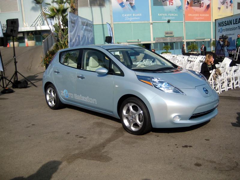 Nissan Leaf en el Dodger Stadium