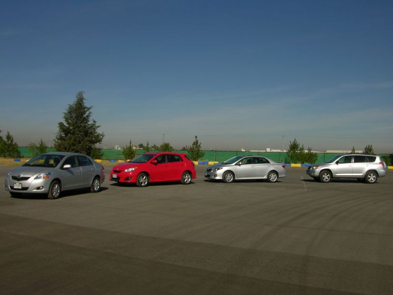Gama Toyota a prueba