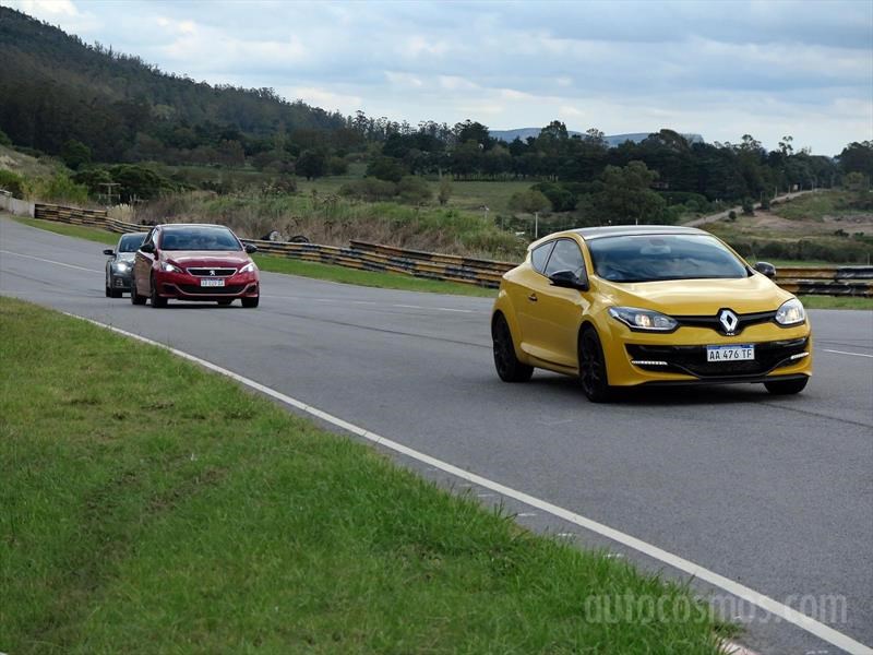 Peugeot 308 S GTi, Renault Megane RS, VW Scirocco