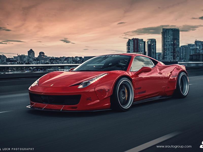 Liberty Walk Ferrari 458 Italia con rines PUR