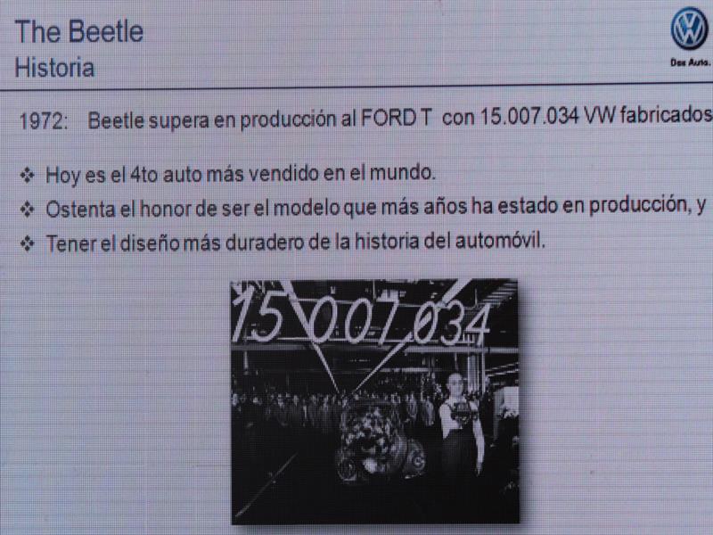 Volkswagen Beetle 2015 Lanzamiento en Chile