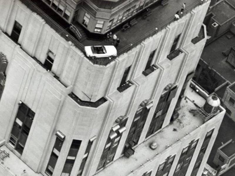 Un Mustang en el Empire State en NY