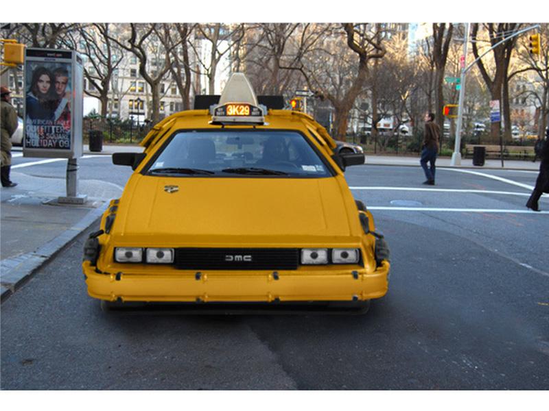 Taxi DeLorean en Nueva York