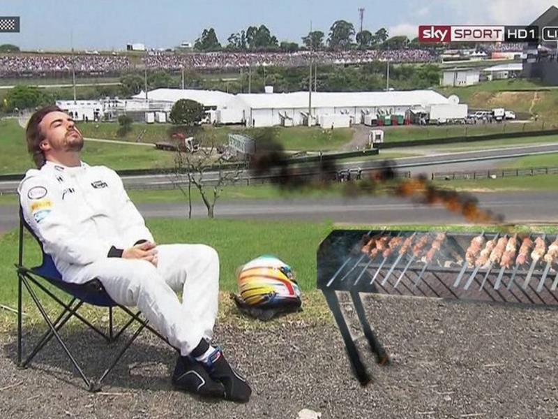 Memes de Fernado Alonso en el GP de Brasil 2015