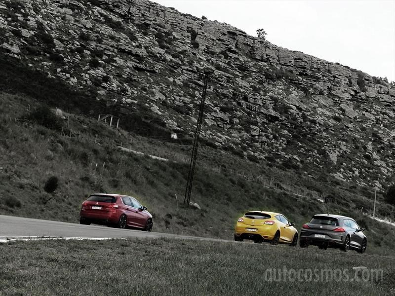 Peugeot 308 S GTi, Renault Megane RS, VW Scirocco