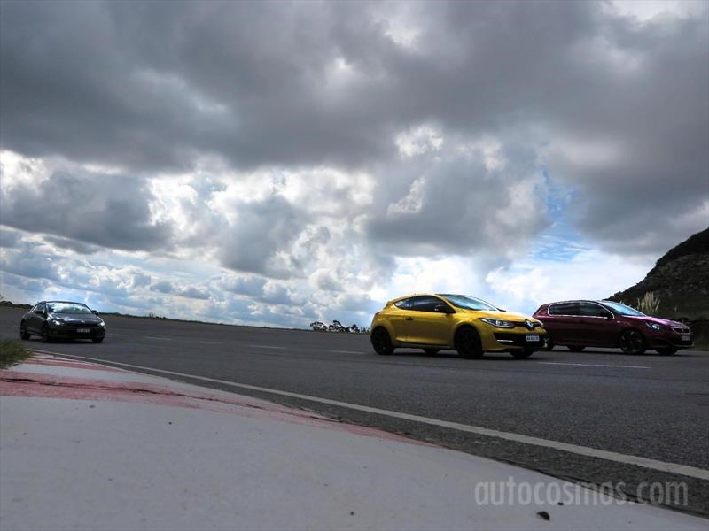 Peugeot 308 S GTi, Renault Megane RS, VW Scirocco