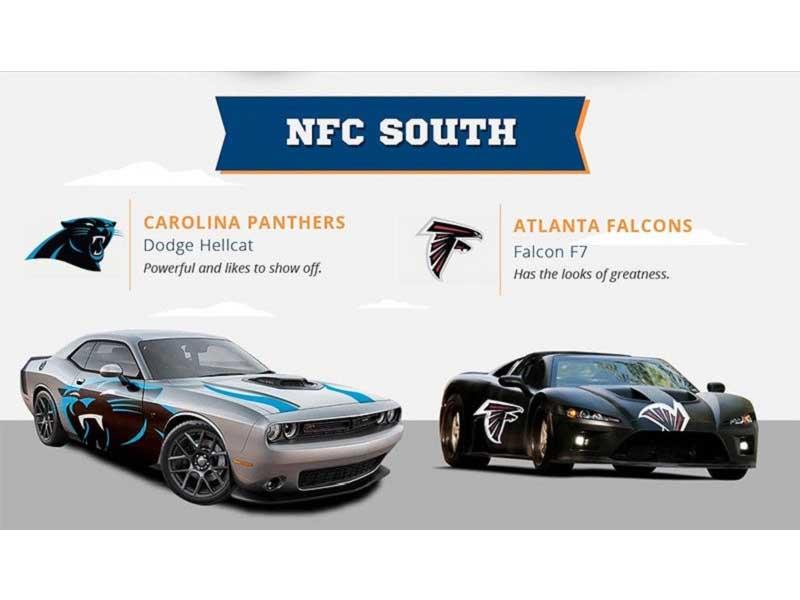 Equipos de footbal ameicano se convierten en autos