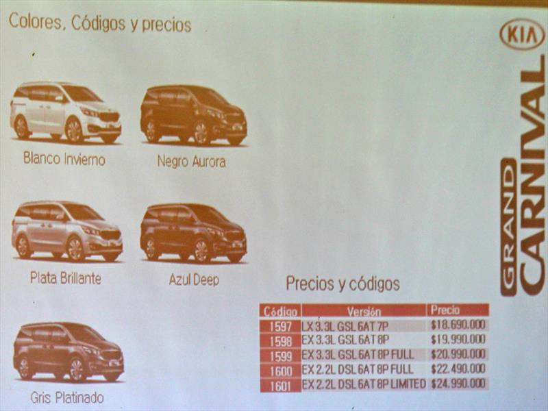 Nuevo Kia Grand Carnival 2015 Lanzamiento en Chile