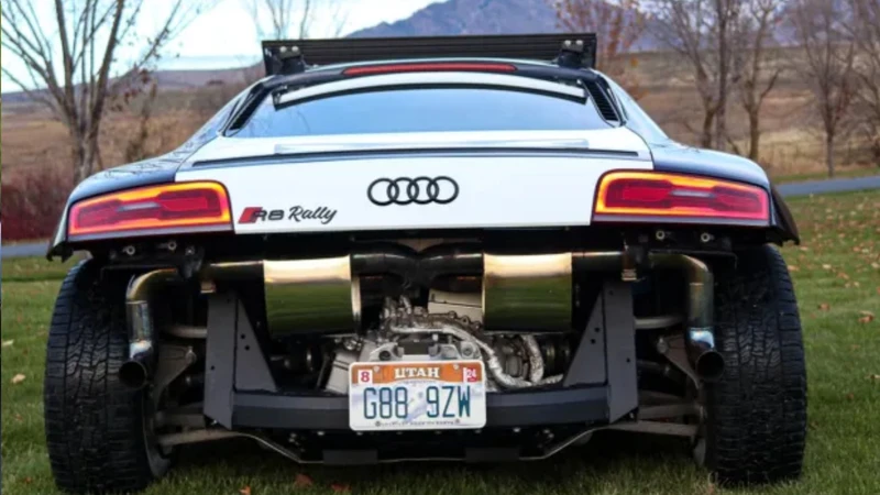A lo Grupo B, crean un Audi R8 de Rally