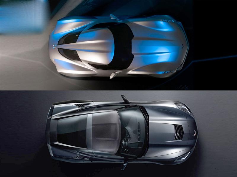 Concept vs. Corvette C7: Frente