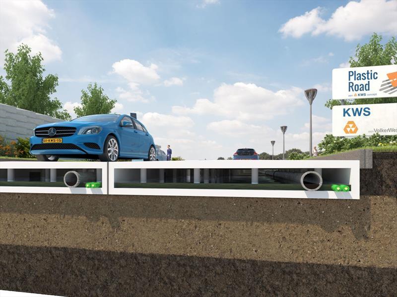 PlasticRoad el “asfalto” plástico