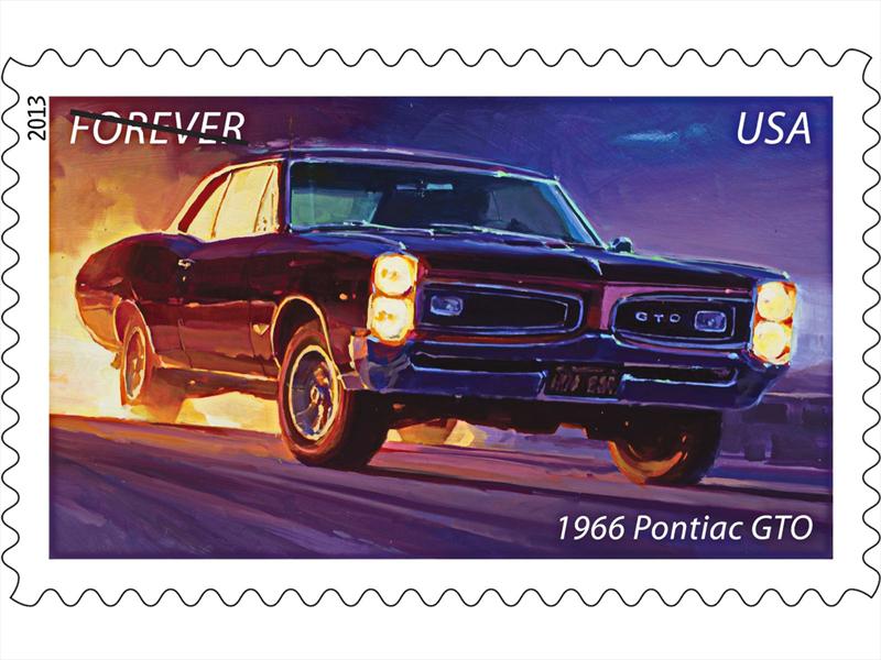 Estampillas de Muscle Cars