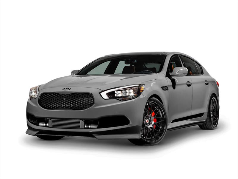 Kia K900 con turbos al final del escape