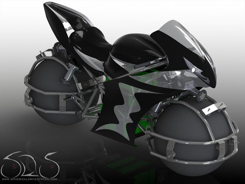 Moto que se desplaza mediante esferas