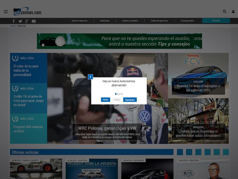 Autocosmos renueva su plataforma de noticias