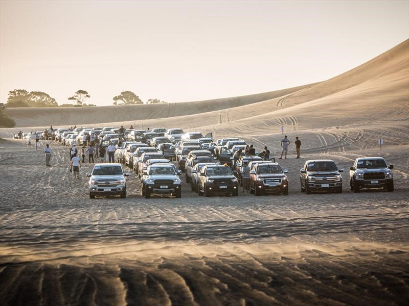 #FordRazaFuerte + de 120 camionetas en Pinamar
