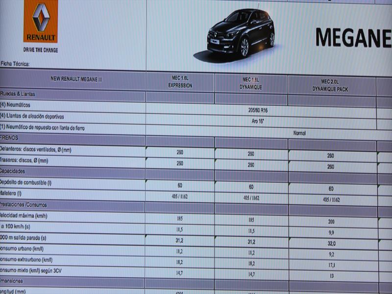 Renault Megane lll Lanzamiento en Chile