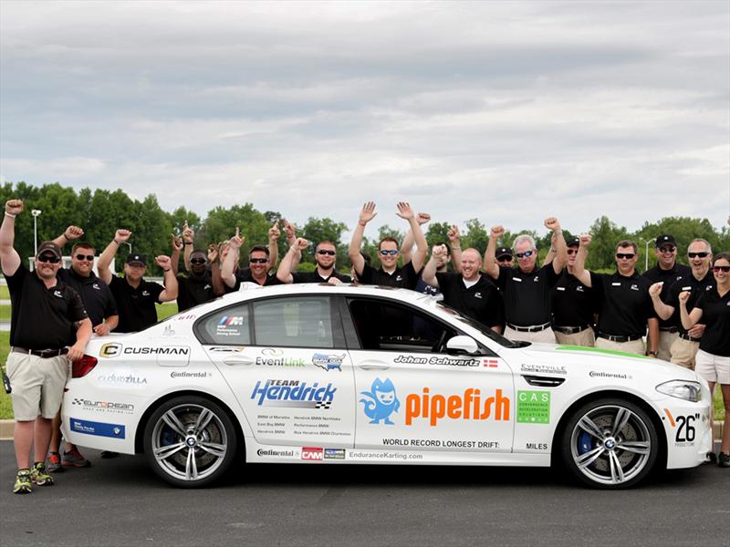 BMW M5 rompe Guinness Récord de Drift más largo