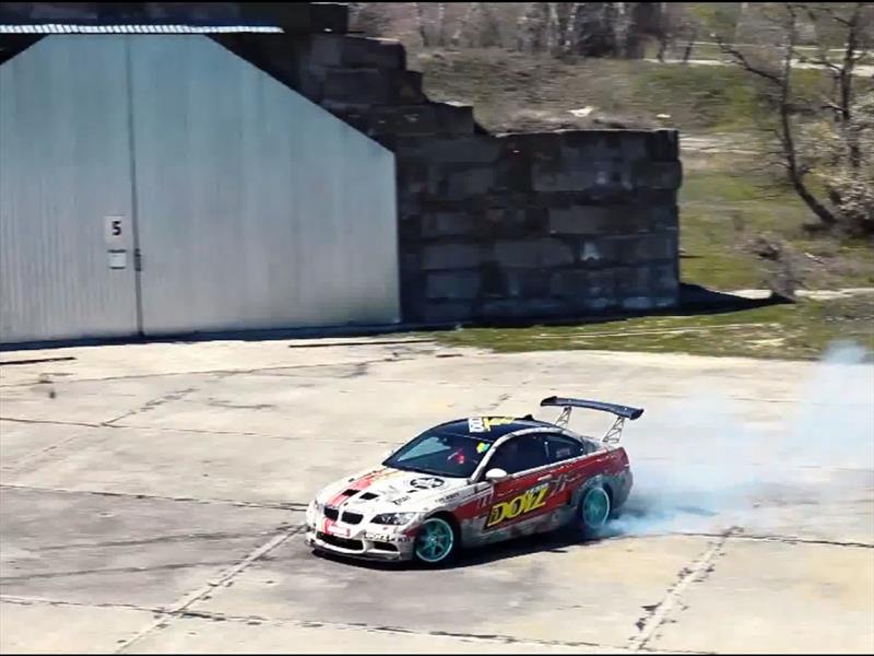 Loeb, Webber, Coulthard y Sainz derrapando