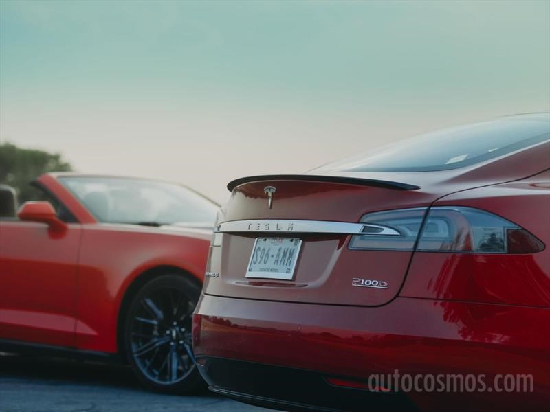 Tesla Model S P100D VS Chevrolet Camaro ZL1 Conv