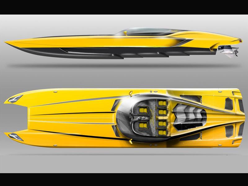 Un lancha de 2.700 CV inspirada en Lamborghini