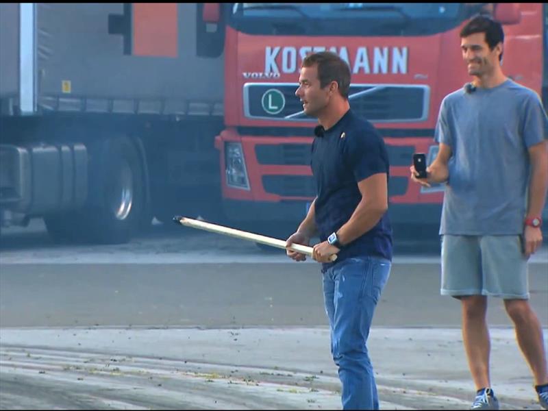 Loeb, Webber, Coulthard y Sainz derrapando