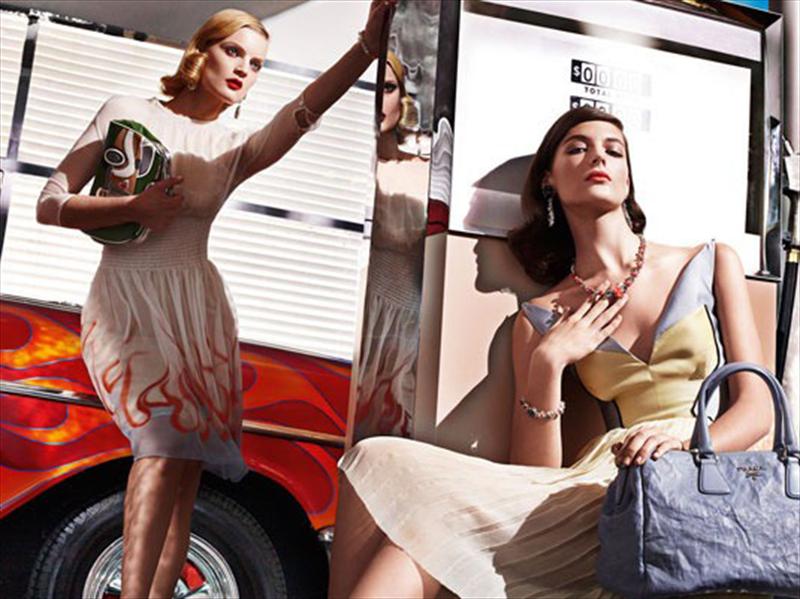 Prada y sus zapatos estilo Cadillac de los 50s