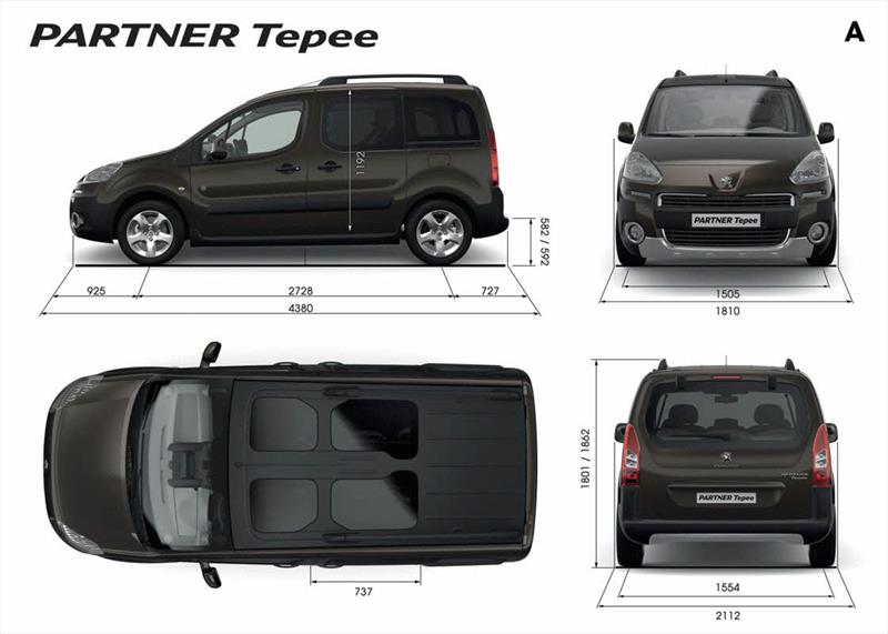 Peugeot Partner Tepee Outdoor de siete plazas
