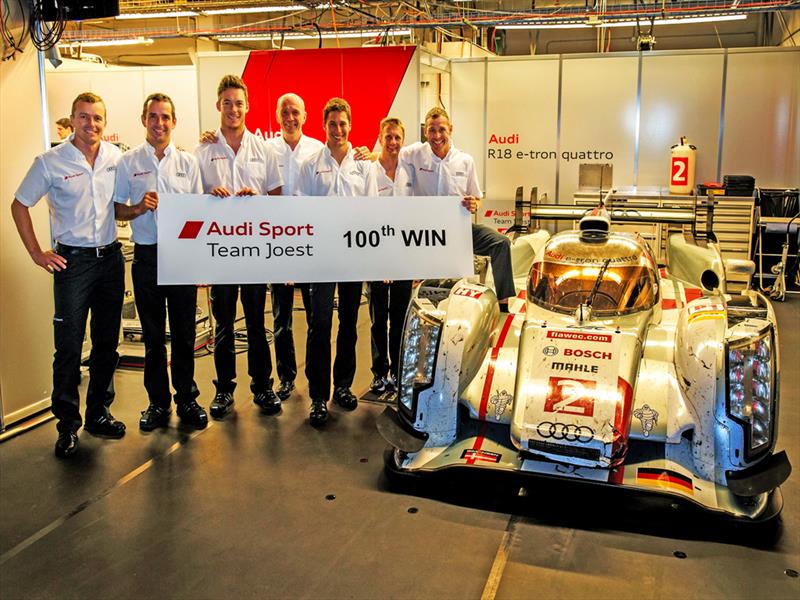 Audi y su victoria 100 en Prototipos Le Mans