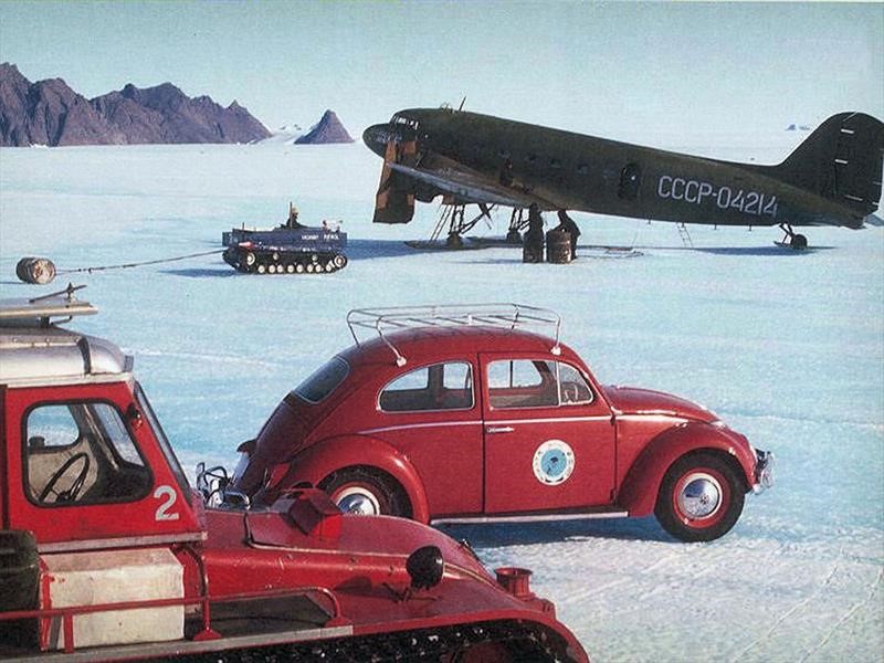 Volkswagen Vocho en la Antártida