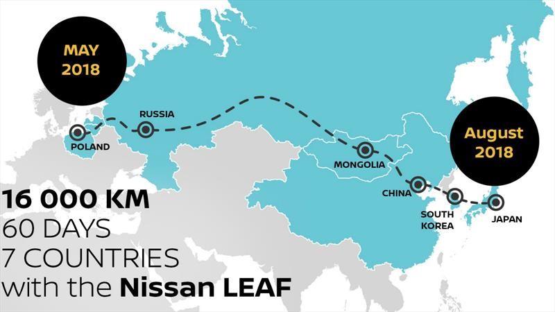 Nissan LEAF: travesía de Polonia a Tokio