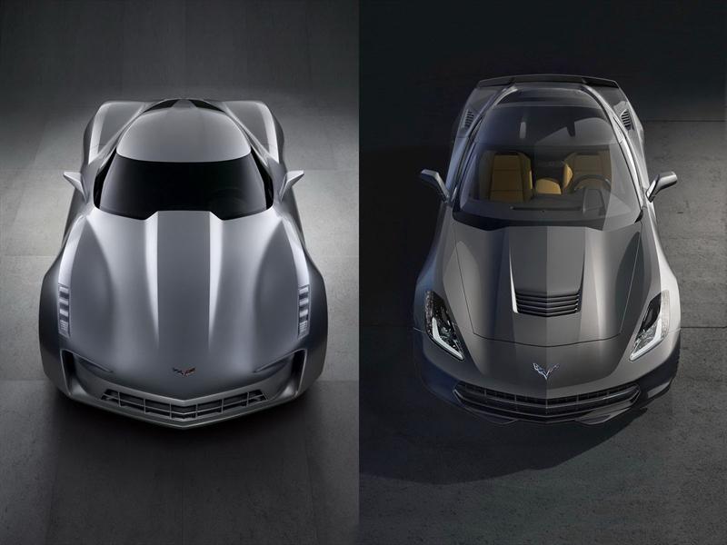 Concept vs. Corvette C7: Frente