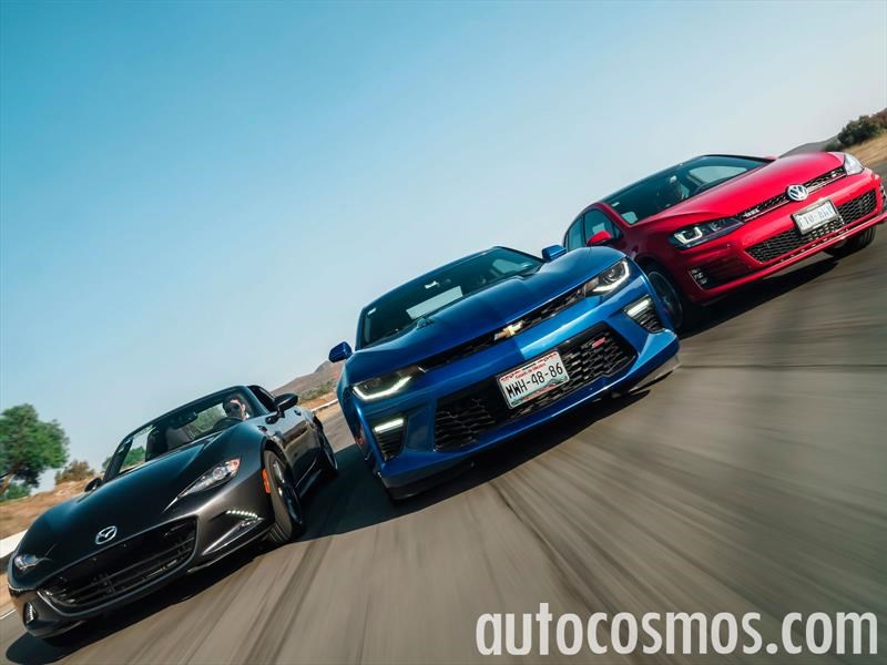 Golf GTI vs Camaro 2.0 T vs MX-5 RF