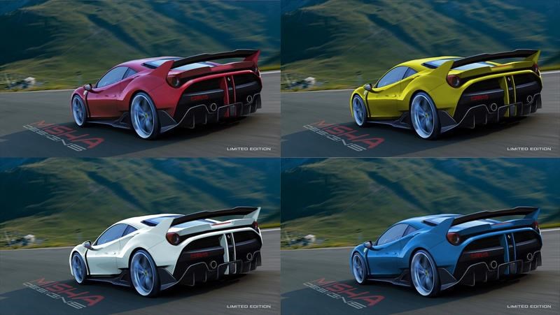 Ferrari 488 GTB por Misha Designs