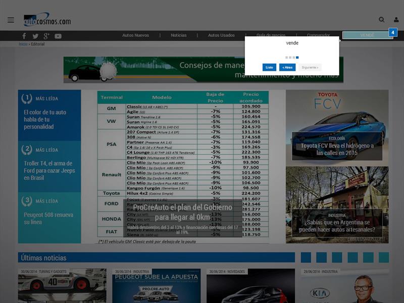 Autocosmos renueva su plataforma de noticias