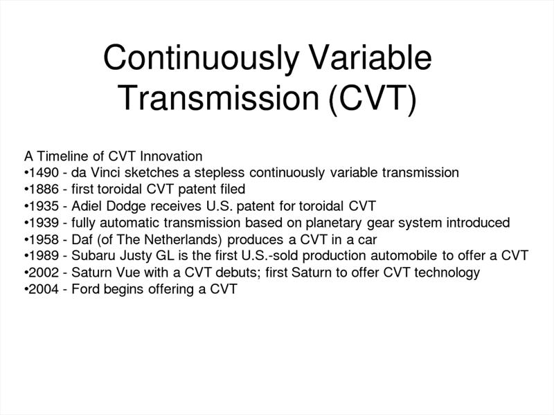 Cajas de cambios CVT