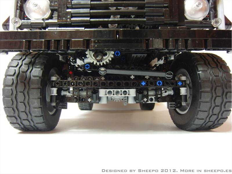 Land Rover Defender 110 con piezas de LEGO