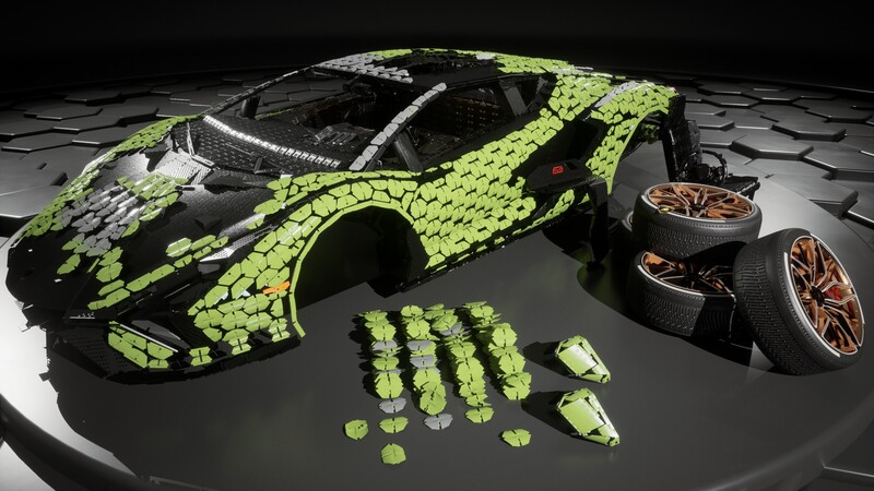 Lamborghini Sián FKP 37 a escala 1:1 Lego