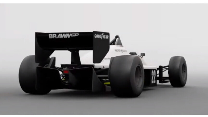 Decoraciones de F1 actuales en máquinas de los 80