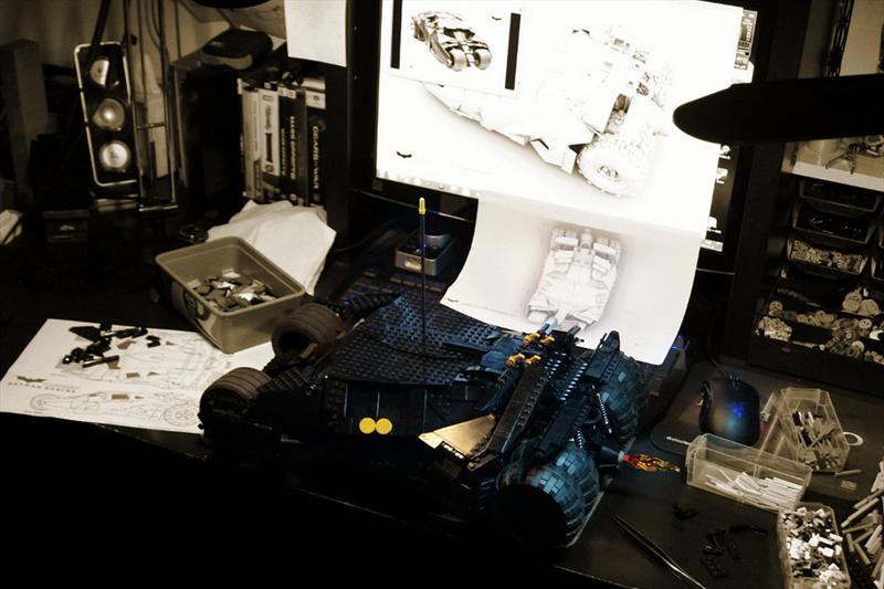 Batimóvil Tumbler de RC con piezas de LEGO