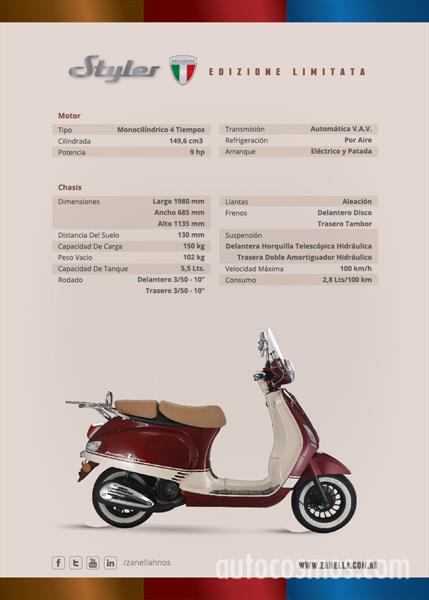 Zanella Styler 150 Exclusive Z3 Edizione Limitata