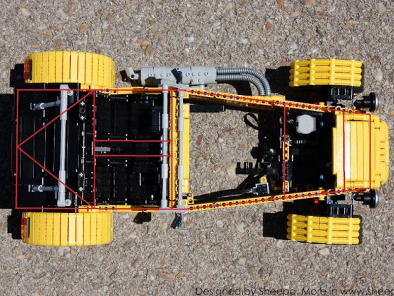 Caterham Seven a control remoto con piezas de LEGO