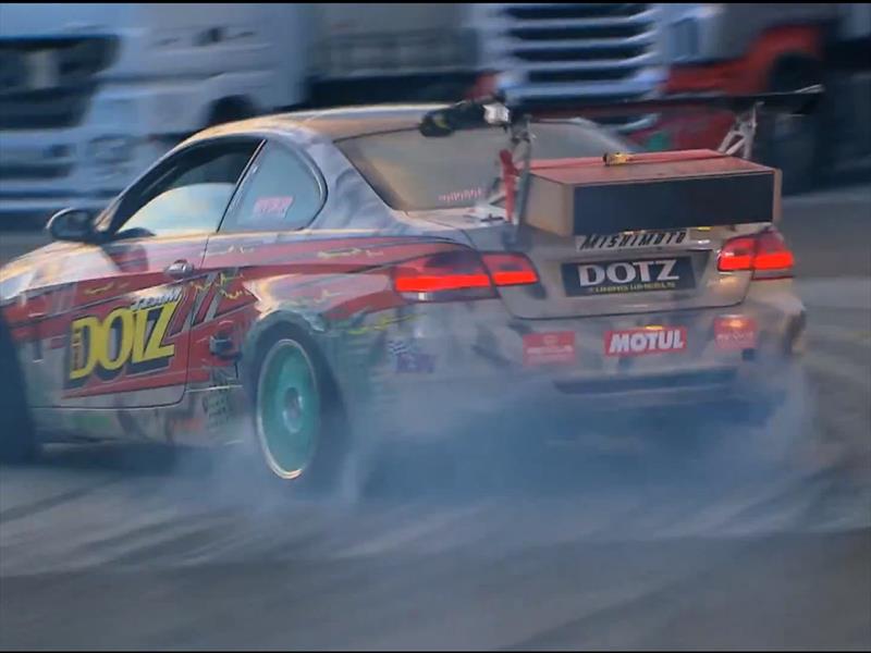 Loeb, Webber, Coulthard y Sainz derrapando